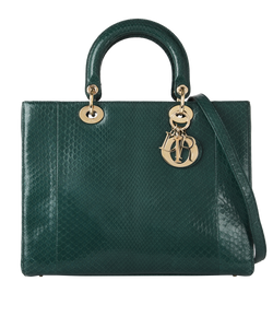 Lady Dior Large, Python, Green, MA0143, S/B, 2*